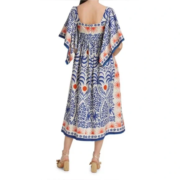 Farm Rio Afternoon Breeze Midi Dress - Picture 4 of 9